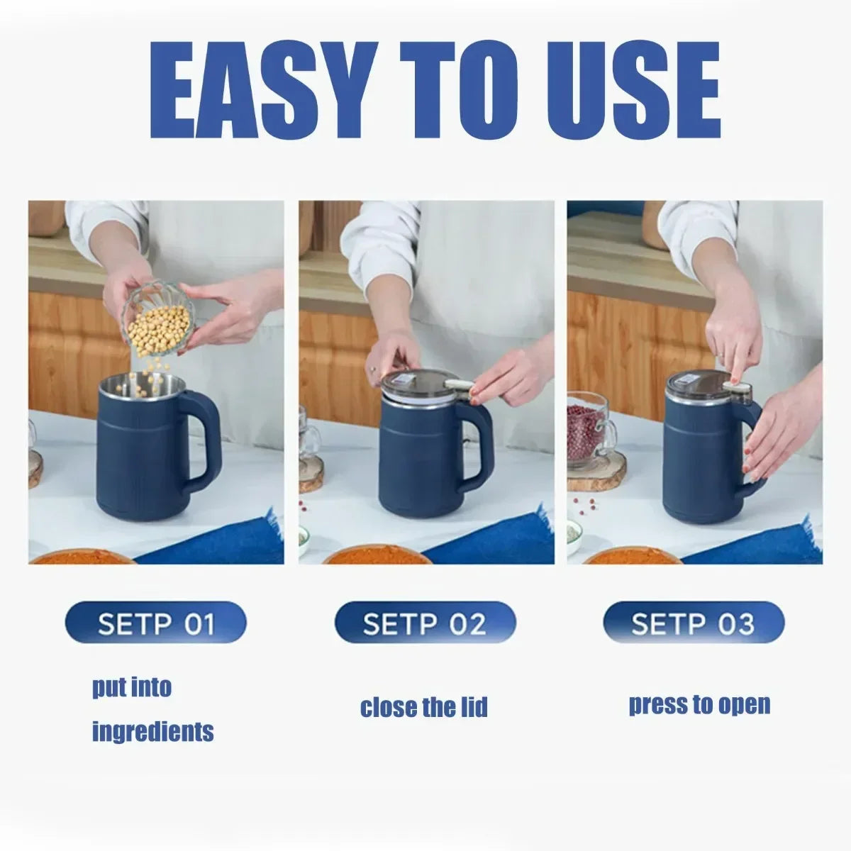 Electric Coffee Grinder - 500ml-4